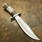 custom handmade carbon steel bowie hunting knife camel bone & rosewood handle gift for him groomsmen gift wedding annive