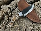 custom handmade carbon steel camping hunting knife pakka wood handle gift for him groomsmen gift wedding anniversary