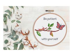 butterfly cycle cross stitch pattern, butterfly cross stitch pattern, cocoon cross stitch pattern, caterpillar xstitch