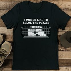 i would like to solve the puzzle tee