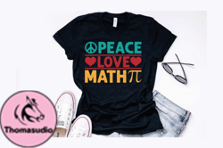 Peace Love Math Vintage Math Design