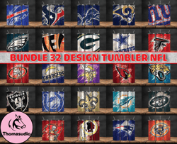 bundle 32 design nfl teams, nfl logo, tumbler design, design bundle football, nfl tumbler design 02