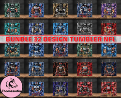 bundle 32 design nfl teams, nfl logo, tumbler design, design bundle football, nfl tumbler design 11