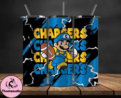 los angeles chargers tumbler wrap, mario tumbler wrap, nfl logo png, tumbler designs, nfl football png, tumbler 09