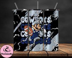 dallas cowboys tumbler wrap, mario tumbler wrap, nfl logo png, tumbler designs, nfl football png, tumbler 13