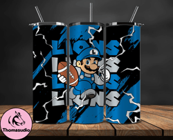 detroit lions tumbler wrap, mario tumbler wrap, nfl logo png, tumbler designs, nfl football png, tumbler 20