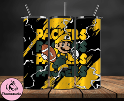 green bay packers tumbler wrap, mario tumbler wrap, nfl logo png, tumbler designs, nfl football png, tumbler 21