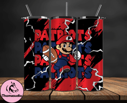 new england patriots tumbler wrap, mario tumbler wrap, nfl logo png, tumbler designs, nfl football png, tumbler 23