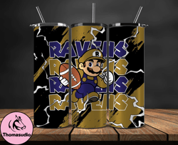 baltimore ravens tumbler wrap, mario tumbler wrap, nfl logo png, tumbler designs, nfl football png, tumbler 26