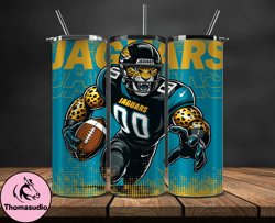 jacksonville jaguars nfl tumbler wraps, tumbler wrap png, football png, logo nfl team, tumbler design 15