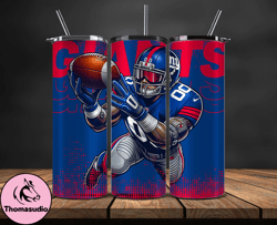 new york giants nfl tumbler wraps, tumbler wrap png, football png, logo nfl team, tumbler design 24