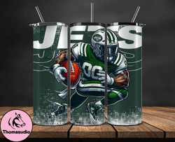 new york jets nfl tumbler wraps, tumbler wrap png, football png, logo nfl team, tumbler design 25