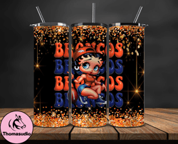 denver broncos tumbler wraps, nfl teams, betty boop tumbler, betty boop wrap, logo nfl png, tumbler design 05