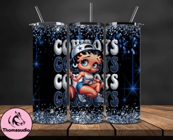 dallas cowboys tumbler wraps, nfl teams, betty boop tumbler, betty boop wrap, logo nfl png, tumbler design 12