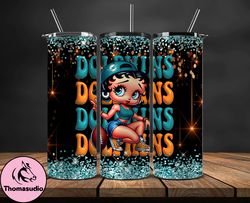 miami dolphins tumbler wraps, nfl teams, betty boop tumbler, betty boop wrap, logo nfl png, tumbler design 13