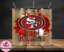 san francisco 49ers logo nfl, football teams png, nfl tumbler wraps png design 18