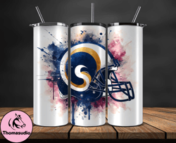 los angeles rams logo nfl, football teams png, nfl tumbler wraps png design 27