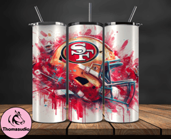 san francisco 49ers logo nfl, football teams png, nfl tumbler wraps png design 28