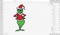 grinch layered cut file svg/ christmas grinch svg