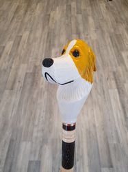 borzoi walking stick, borzoi gifts