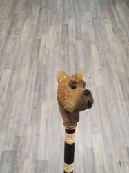 cairn terrier walking stick, cairn terrier gifts