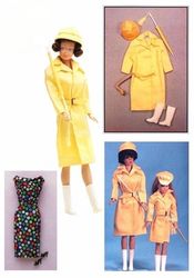 dolls clothes sewing patterns autumn wardrobe for barbie - doll outfit ideas digital download pdf