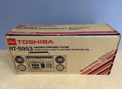 toshiba rt-s953 very rare exclusive super top brand new stereo radio cassette recorder