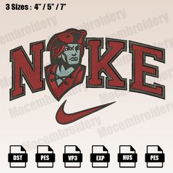 nike colgate raiders mascot embroidery designs, nfl embroidery design file instant download