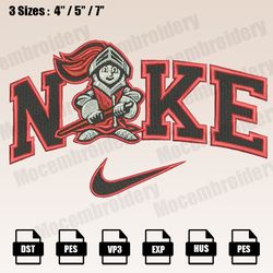 nike rutgers scarlet knights mascot embroidery designs, nfl embroidery design file instant download
