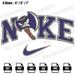 nike stephen f austin lumberjacks mascot embroidery designs, nfl embroidery design file instant download