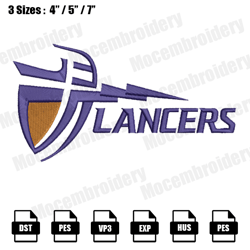 california baptist lancers embroidery design, ncaa logo embroidery files,logo sport embroidery,digital file