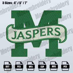 manhattan jaspers logo embroidery design,ncaa logo embroidery files,logo sport embroidery,machine embroidery pattern