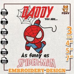 funny super hero dad embroidery design, cartoon dad embroidery, hot movie father's day design, super dad hero embroidery