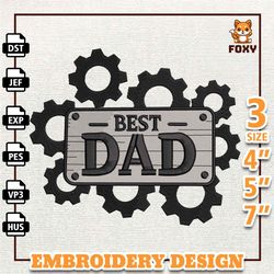 best dad ever embroidery design, happy father day embroidery design, mechanic dad embroidery design, instant download0