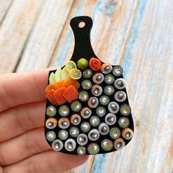 magnet miniature sushi board