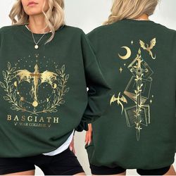 basgiath war college 2-sided sweatshirt, fourth wing shirt, dragon rider shirt, fourth wing hoodie