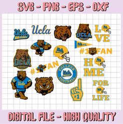 17 files ucla football , bruins nation, college football svg files, cricut, ncaa svg, ncaa sports svg, cricut, football