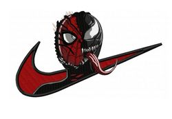 embroidery design spiderman-venom-swoosh-