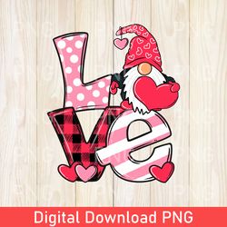 funny valentine gnome png, love gnome png, valentines day png, valentine's png, couple png, gifts for her, retro xoxo