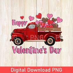 funny happy valentine's day truck hearts png, valentines day png for woman, valentines day gift, valentines day gift png