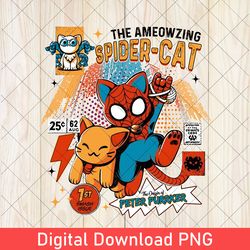 funny the ameowzing spider cat png, funny spider cat vintage png, the spider verse png, funny disney outfit, disney png