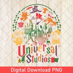 vintage disney universal studios png, disney family trip png, universal studios family, universal group, disney trip png