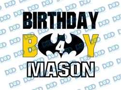 personalized name batman birthday svg, boys birthday svg, disneyland svg custom birthday svg