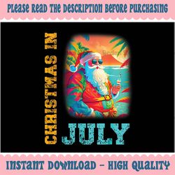 christmas in july san-ta beach summer png, summer holiday png, funny san-ta cl-aus, digital download