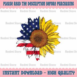 png only american flag sunflower independence png, 4th of july patriotic png, independence day png, digital download