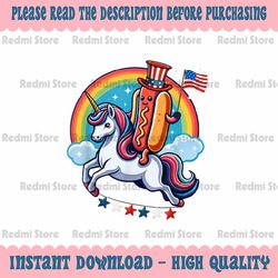 png only patriotic hotdog riding unicorn png, 4th of july american flag png, independence day png, digital download