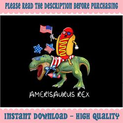 png only hotdog riding t rex dinosaur png, 4th of july amerisaurus png, independence day png, digital download