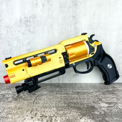 fate bringer gold hand cannon with moving parts - destiny 2