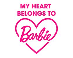 my heart belongs to barbie svg, barbie svg