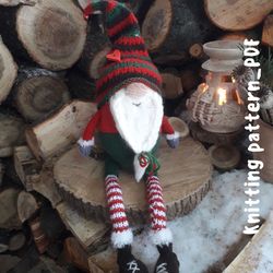 toy knitting patterns christmas- knit gnome a cute soft toy a gift for son